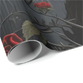 Gothic Cemetery Rose Garden Cadeaupapier (Rol Hoek)