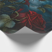 Gothic Cemetery Rose Garden Cadeaupapier (Hoek)