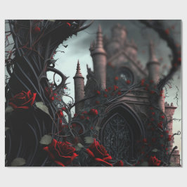 Gothic Cemetery Rose Garden Cadeaupapier