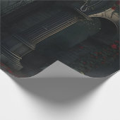 Gothic Cemetery Rose Garden Cadeaupapier (Hoek)