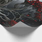 Gothic Cemetery Rose Garden Cadeaupapier (Hoek)