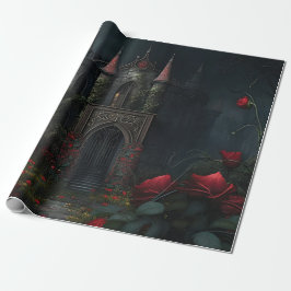 Gothic Cemetery Rose Garden Cadeaupapier