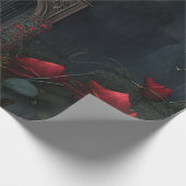 Gothic Cemetery Rose Garden Cadeaupapier (Hoek)