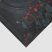 Gothic Cemetery Rose Garden Tissuepapier (Detail)