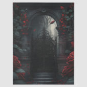 Gothic Cemetery Rose Garden Tissuepapier (Voorkant)