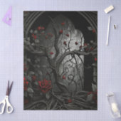 Gothic Cemetery Rose Garden Tissuepapier (Craft)