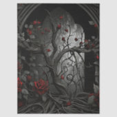 Gothic Cemetery Rose Garden Tissuepapier (Voorkant)