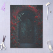 Gothic Cemetery Rose Garden Tissuepapier (Craft)