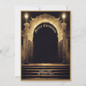 Gothic Cemetery Scene Merry kerstvakanay Kaart (Voorkant)