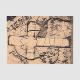 Gothic Cemetery  Sepia Tombstone Grunge Tissuepapier