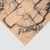 Gothic Cemetery  Sepia Tombstone Grunge Tissuepapier (Detail)