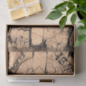 Gothic Cemetery  Sepia Tombstone Grunge Tissuepapier (Geschenk)