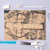 Gothic Cemetery  Sepia Tombstone Grunge Tissuepapier (Craft)