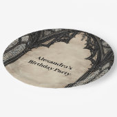 Gothic Chandelier Midnight Birthday Papieren Bordje (Gekanteld)