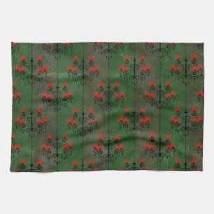 Gothic Chandelier Pattern Holiday Theedoek
