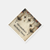 Gothic Chandelier Roses Birthday Servet (Hoek)