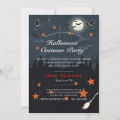 Gothic Charm Halloween Uitnodigen Kaart (Achterkant)