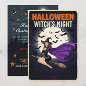 Gothic Charm Halloween Uitnodigen Kaart (Voorkant / Achterkant)