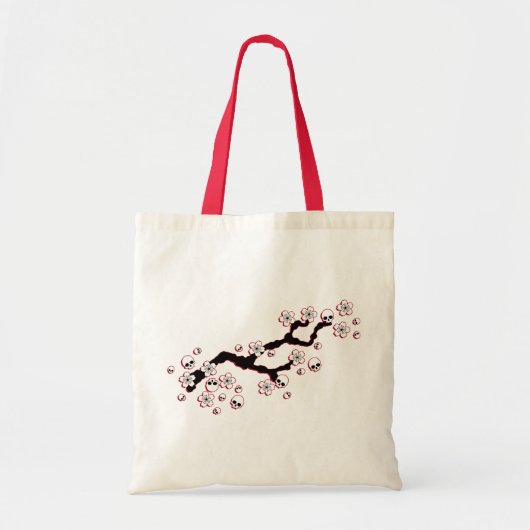 Gothic Cherry Blossom Tote Bag (Voorkant)