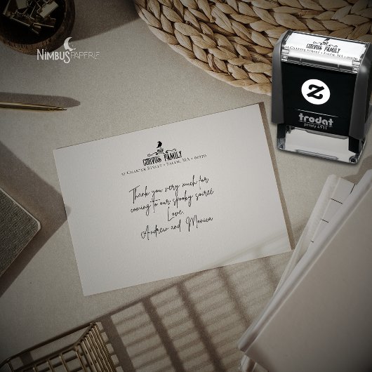 Gothic Chic Familie Retouradres Stempel
