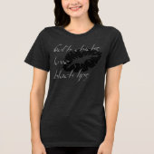 Gothic Chicks Love Zwart Lips Halloween Humor Tri-Blend Shirt (Voorkant)