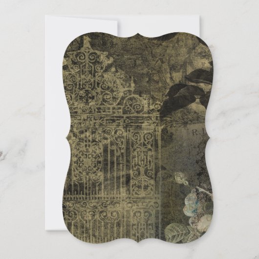  Gothic Christelijk Wedding Kaart (Achterkant)