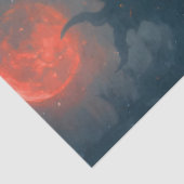 Gothic Christmas Bride | Dark Holiday Skeleton Art Tissuepapier (Detail)