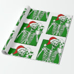Gothic Christmas Coffee Skeleton Horror Cadeaupapier<br><div class="desc">Gothic Christmas Coffee Skeleton Horror , Nightmare Christmas,  gothic Christmas,  Gothic Christmas,  Santa Claus,  Christmas,  Skeleton,  Skull,  Coffee,  Coffee Skull</div>