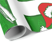 Gothic Christmas Coffee Skeleton Horror Cadeaupapier (Rol Hoek)