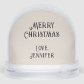 Gothic Christmas Dark Vintage Humor Sneeuwbol (Achterkant)