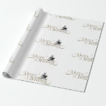 Gothic Christmas Skeleton Book Wrapping Paper Cadeaupapier<br><div class="desc">Gothic Merry Christmas Skeleton Het lezen van een boek Wrapping Paper</div>