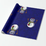 Gothic Christmas Skeleton Snowman Gothmas Creepmas Cadeaupapier<br><div class="desc">Kerst,  schedel,  skelet,  sneeuwman,  tophoed,  rock on,  heavy metal,  rockstar,  ugly christmas,  creepmas,  gothmas,  spookmas,  ugly xmas,  gothic,  gothic,  sneeuwvlokken</div>