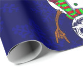 Gothic Christmas Skeleton Snowman Gothmas Creepmas Cadeaupapier (Rol Hoek)