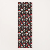 Gothic Christmas Skull Dark Holiday Fitness Yogamat (Voorkant)