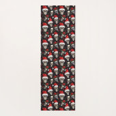 Gothic Christmas Skull Dark Holiday Fitness Yogamat (Achterkant)