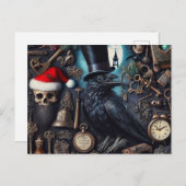 Gothic Christmas Surrealisme geïnspireerd op poëzi Briefkaart (Voorkant / Achterkant)