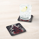 Gothic Christmas Tree | Dark Holiday Decor Bier Onderzetter (Rechterzijde)