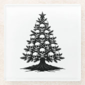 Gothic Christmas Tree II Glazen Onderzetter (Voorkant)