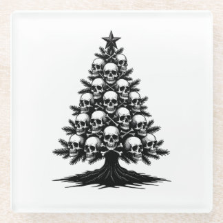 Gothic Christmas Tree II Glazen Onderzetter