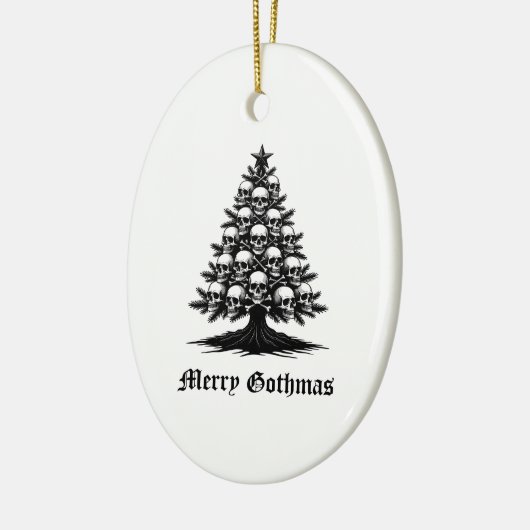 Gothic Christmas Tree II Keramisch Ornament (Links)