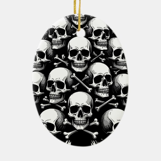 Gothic Christmas Tree II Keramisch Ornament (Achterkant)