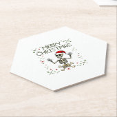 Gothic Christmas Ugly Skull Rock Christmas T-Shirt Kartonnen Onderzetters (Schuin)