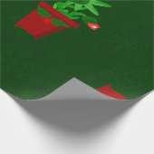 Gothic Christmas Venus Flytrap Spookmas Cadeaupapier (Hoek)