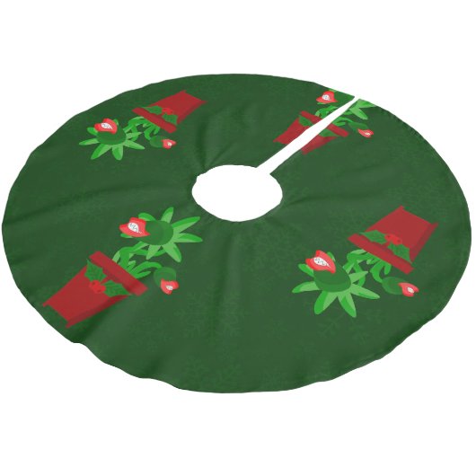 Gothic Christmas Venus Flytrap Spookmas Kerstboom Rok (Gekanteld)