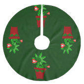 Gothic Christmas Venus Flytrap Spookmas Kerstboom Rok (Voorkant)