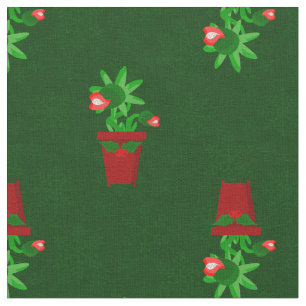 Gothic Christmas Venus Flytrap Spookmas Stof