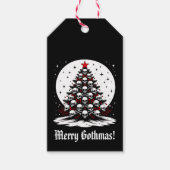 Gothic Chrsitmas Tree I Cadeaulabel (Voorkant)