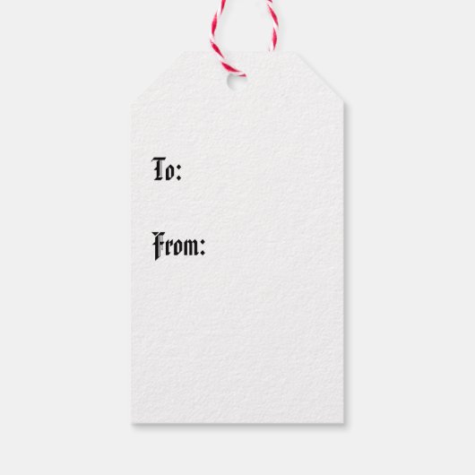 Gothic Chrsitmas Tree I Cadeaulabel (Achterkant)