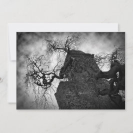 Gothic Church Halloween Party Kaart