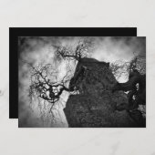 Gothic Church Halloween Party Kaart (Voorkant / Achterkant)